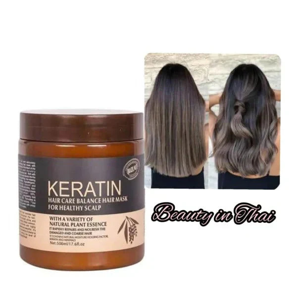 Buy 1 Get 1 Free Brazil Keratin Hair Mask+Hair Food Oil, Pack Of 2 Items (Original)