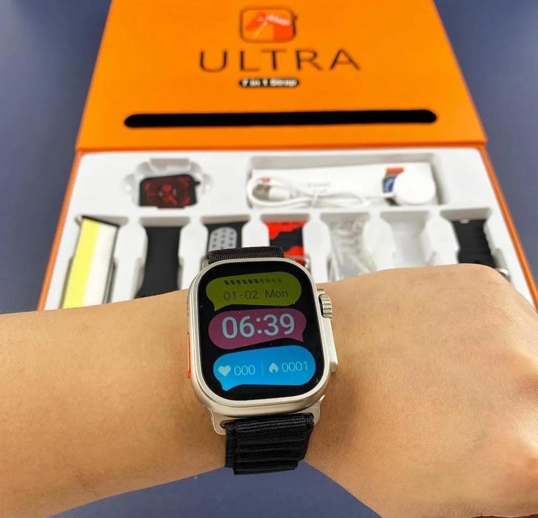 Ultra smart watch with 7 smart Wristband