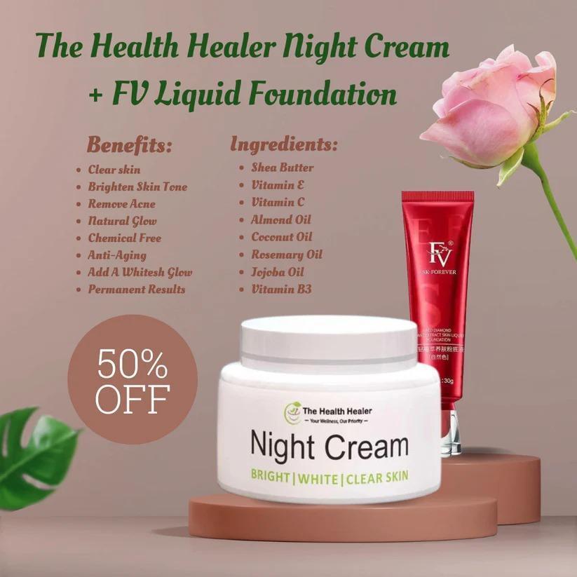 FV Liquid Foundation + Night Cream Pack Of 2